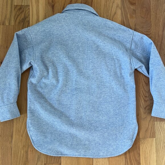 H&M - oversized shacket - light heather blue - size XS - Picture 5 of 5
